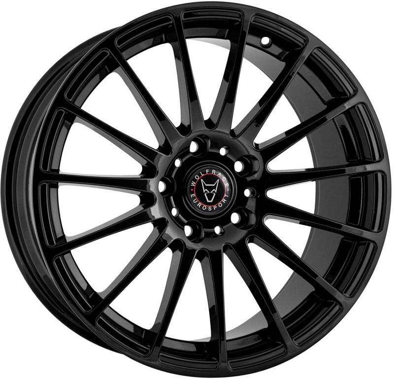 Alloy Wheels 17" Wolfrace Eurosport Turismo Black For Opel Vectra 4 Sud B 95-02 - Afbeelding 1 van 1